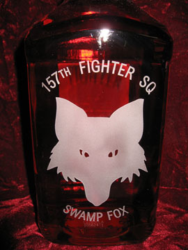Bottle of Whiskey for the 157th Fighter Squadron, BYOB