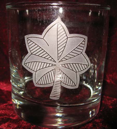 Custom Personalized Engraved Military Insiginia Whiskey Glasses
