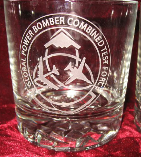Personalized Engraved Global Power Bomber Combined Test Force Whiskey Glasses