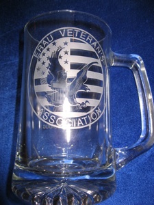 Beer Mug Personalized Engraved ERAU Veterans Association 