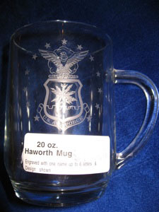 Personalized Engraved US Air Force Beer Mug