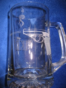 Custom Personalized Engraved Gun Mug