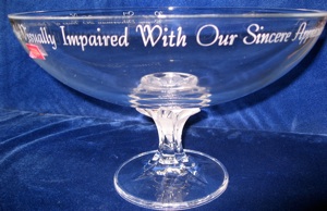 Clicking here will take you to our Engraved crystal vases and bowls and decanters