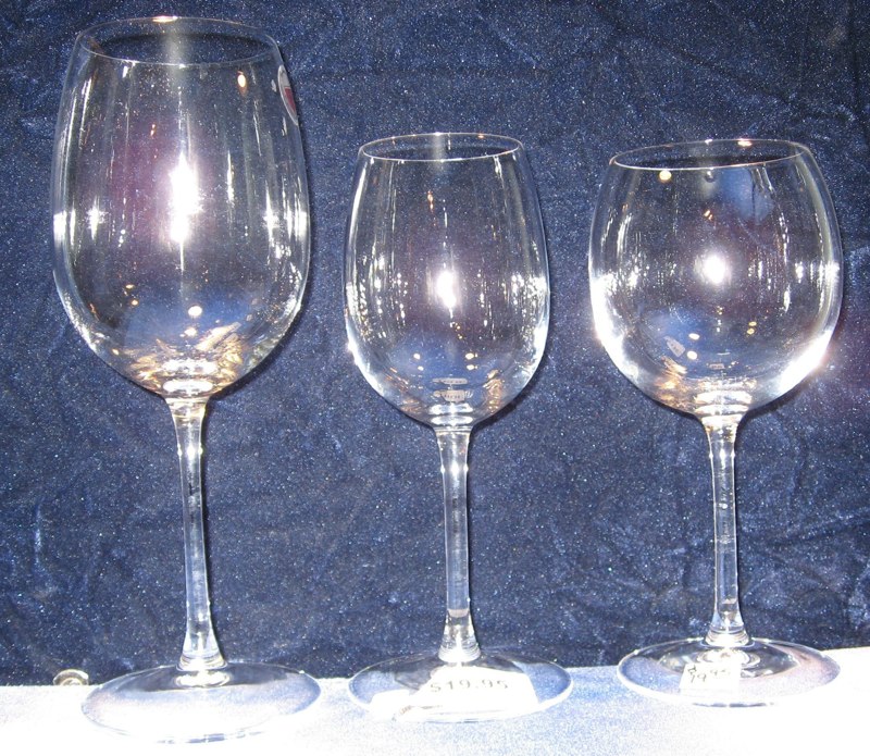 Engraved Crystal wine glasses